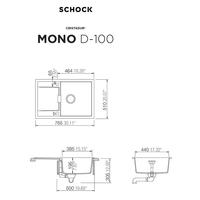 Pomivalno korito SCHOCK Mono D-100 Polaris